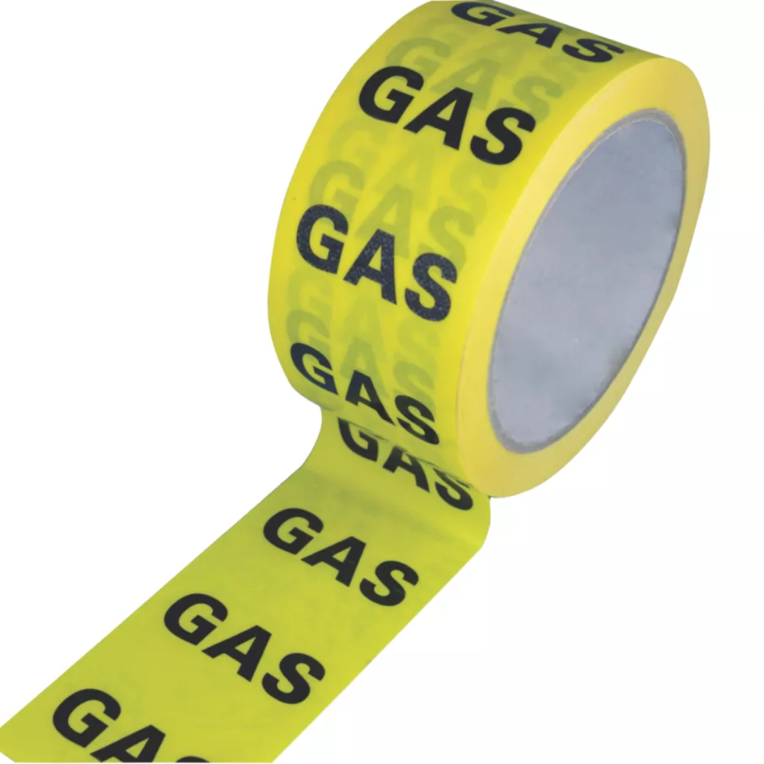 Identification Yellow Gas Tape 38mm X 33M