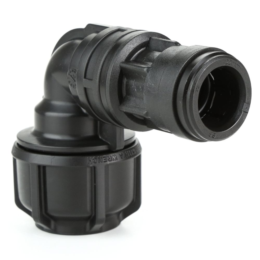 Philmac MDPE to Push Fit Elbow