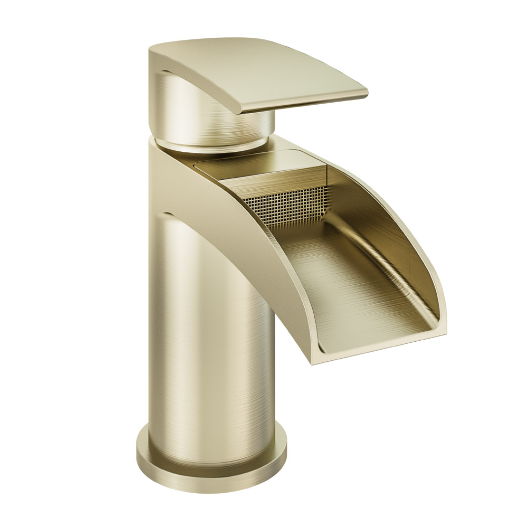 Aston Basin Mixer Brushed Brass
