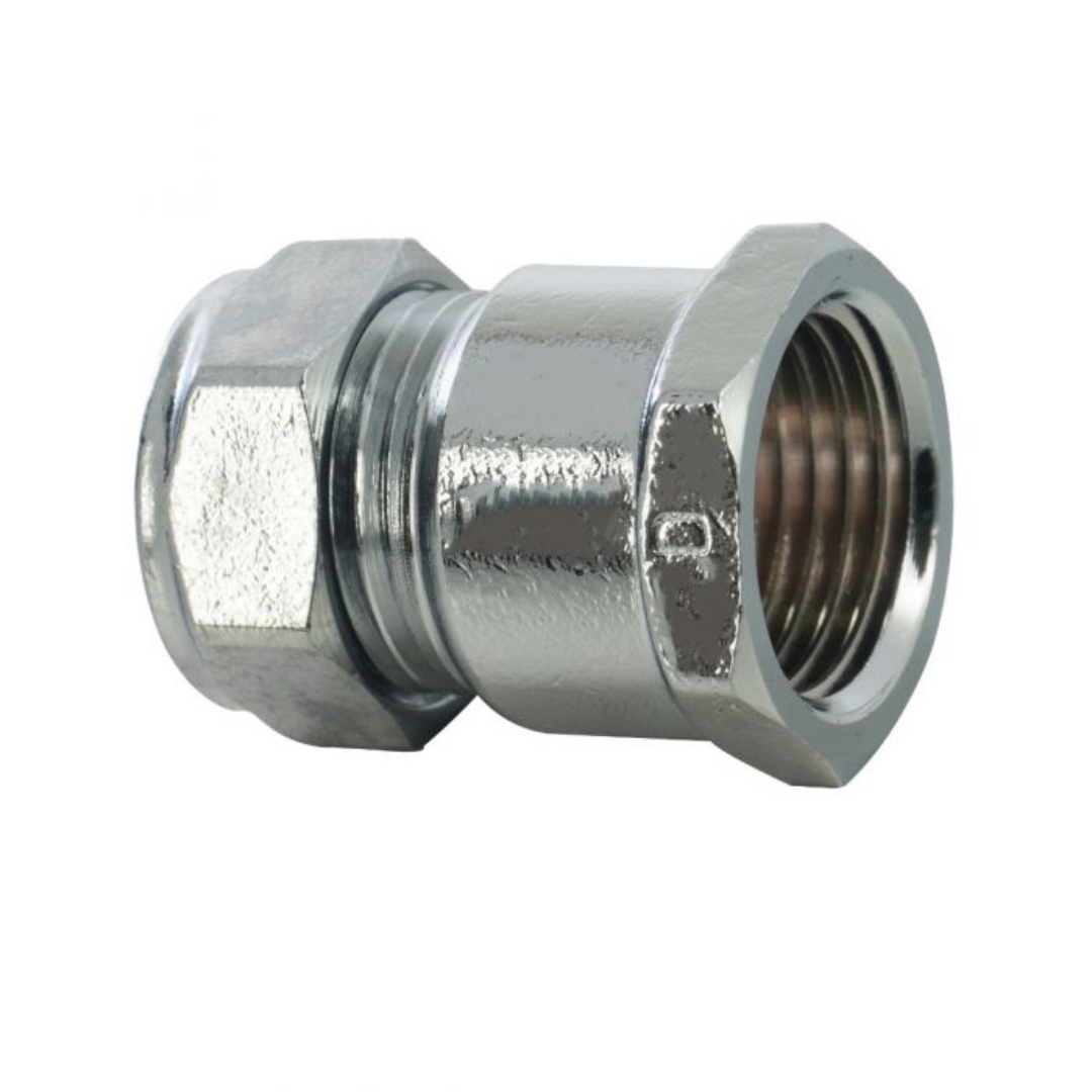 Chrome Female Iron Coupler