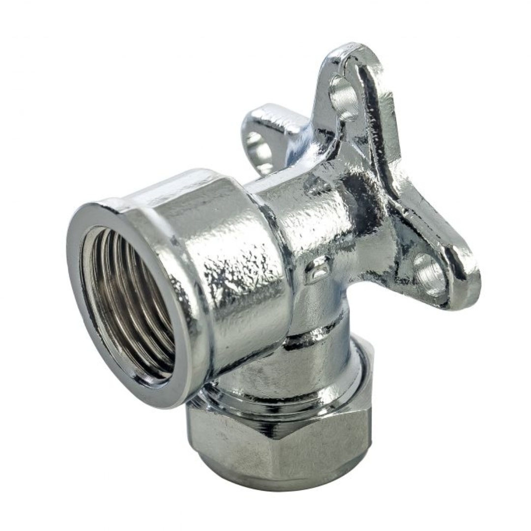 Chrome Wall Plate Elbow