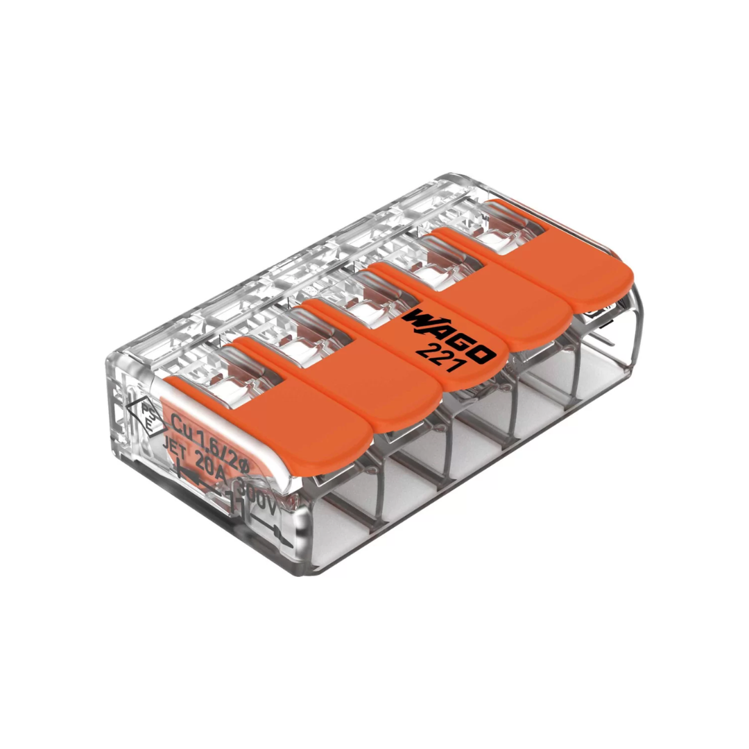 Wago 5 Pole Terminal Block (Pack of 25)