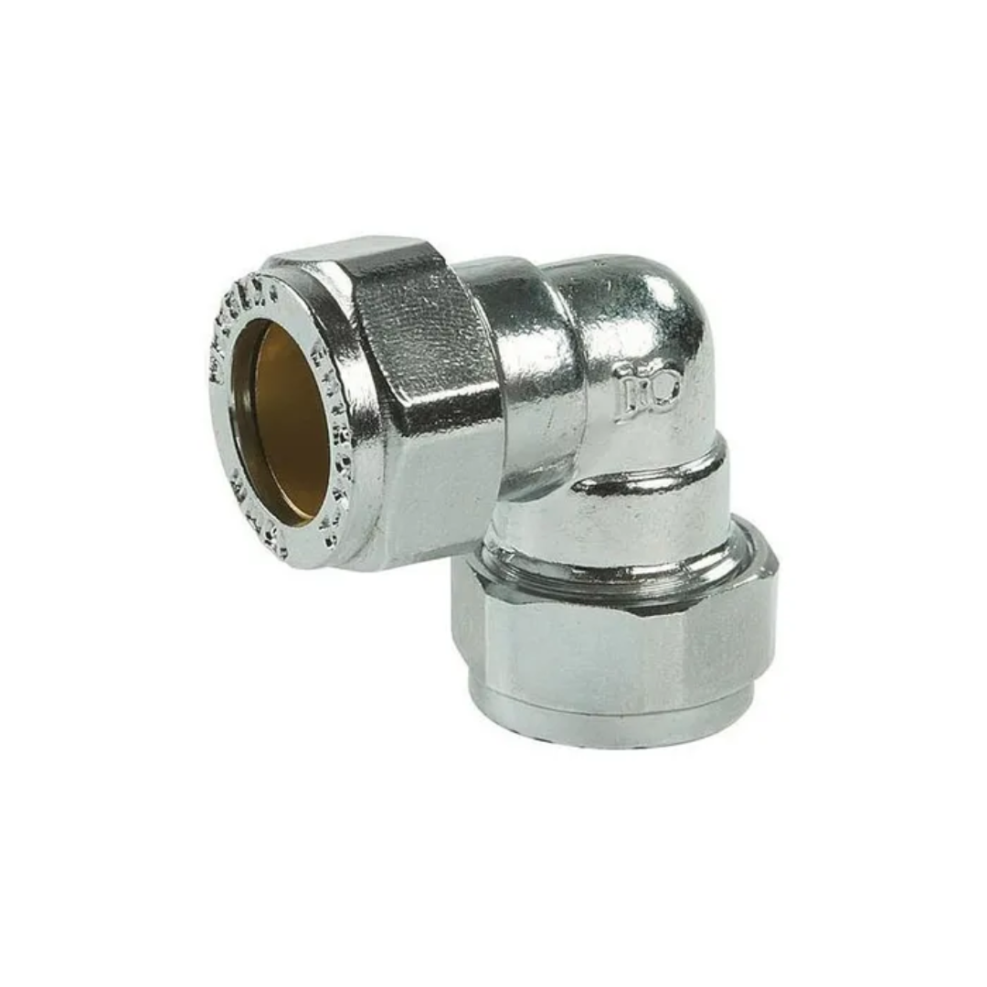 Chrome 90 Degree Elbow