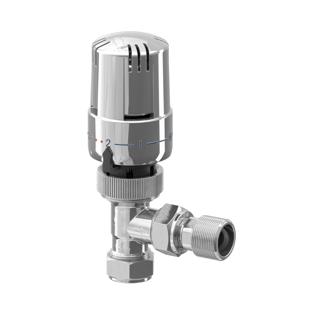 15mm Chrome Angled TRV